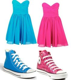 Find More at => http://feedproxy.google.com/~r/amazingoutfits/~3/EqF-uGfyZFk/AmazingOutfits.page Opposite Outfits, Mother And Daughter Matching Outfits, Colored Converse, Matching Outfits Best Friend, Color Shoes