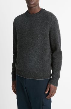 Move stylishly from work to weekend in this classic crewneck sweater knit from pure cashmere for a luxe look and feel. 25" length (size Medium) Crewneck Long sleeves 100% cashmere Dry clean or hand wash, dry flat Imported Sweater Knit, Crewneck Sweater, Crew Neck Sweater, Heather Grey, Knitted Sweaters, Cashmere, Dry Clean, Hand Wash, Nordstrom