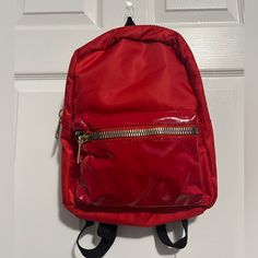 Red Mini Backpack Unisex Never Used New Tags Still On 1 Zip Pocket Inside Kate Spade Leather Backpack, Longchamp Backpack, Kate Spade Backpack, Mesh Backpack, Michael Kors Backpack, Grey Backpacks, Faux Leather Backpack, Leather Backpack Purse, Hiking Bag