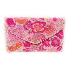 Pink Floral Beaded Clutch Purse, Floral Clutch Bag, Beaded Clutch Purse, Summer Beaded Bag, Party Clutch Purse, Birthday Gift, Pink Clutch - Etsy Pink Beaded Rectangular Clutch, Pink Rectangular Beaded Clutch, Rectangular Pink Beaded Clutch, Pink Beaded Clutch For Party, Pink Beaded Party Clutch, Pink Beaded Evening Clutch, Evening Pink Beaded Clutch, Crochet Clutch Bags, Beaded Clutch Purse