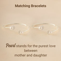 Celebrate the purest love between mother and daughter with our matching two pearl bracelet set. Perfect for Christmas, birthdays, or any special occasion (or just because!). Comes with a message card expressing the unique bond of maternal love. Mother And Daughter, Matching Bracelets, Message Card, Just Because, Pearl Bracelet, Bracelet Set, Special Occasion, Pure Products, Bracelet