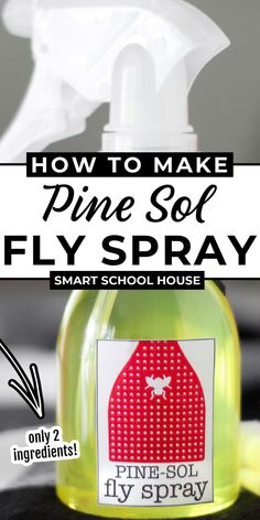 how to make pine sof fly spray smart school house for kids and adults with printable instructions