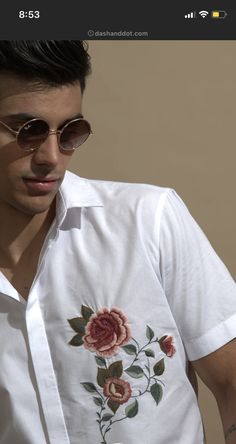 Hand Painted Shirts For Men, Embroidery Shirt Men, Embroidery Men, Clothing Embroidery, Stylish Shirts Men, Beaded Shirt, Fancy Shirt, Embroidery Suit, Simple Frocks