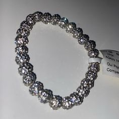 Again Trading Crystal Mini Disco Ball Stretch Bracelet Super Sparkly Beads On An Easy To Put On Stretch Bracelet That You’ll Wear At Most Any Occasion! New With Tags, $66 Msrp Mini Disco Ball, Disco Ball, Stretch Bracelet, Stretch Bracelets, Womens Jewelry Bracelets, Put On, Black Silver, Women Jewelry, Bracelet