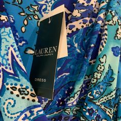 Ralph Lauren Tropical Color Dress Brand New Size 6 Ralph Lauren Blue Summer Dress, Casual Blue Ralph Lauren Dress, Tropical Colors, Ralph Lauren Dresses, Color Dress, Ralph Lauren Dress, Ralph Lauren Blue, Dress Brands, Colorful Dresses