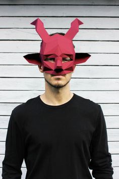 DEVIL Half mask  -  Unique  Instant Pdf download, DIY Halloween Paper Mask, Printable Mask, Polygon Masks Demon Paper Mask Aware that you are buying the instructions and template only, so you also need a printer, glue, paper, and scissors. Remember, you can make your own color choice by buying colored paper or cardboard. Or after you build a sculpture you can paint or draw on it whatever you want. You will enjoy the building process as much as your finished sculpture. If you are interested in Pr Halloween Diy Paper, Printable Mask, Mask Printable, Printable Masks, Building Process, Half Mask, Paper Mask, Halloween Paper, Colored Paper