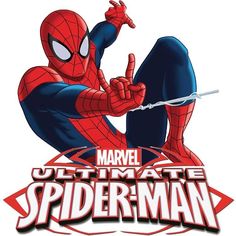 the ultimate spider - man logo from the animated movie, which appears to have been drawn by