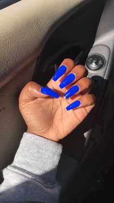 Blue Ballerina Nails, Blue Ballerina, Bright Summer Acrylic Nails, Blue Acrylic Nails, Long Acrylic Nails Coffin, Blue Nail, Ballerina Nails, Summer Acrylic Nails