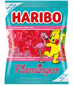 harbo flamingos candy in a bag