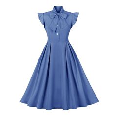 Hemline / Train:Midi; Season:Spring  Summer; Look After Me:Wet and Dry; Gender:Women's; What's in the box:Dress; Types:Flare Dress,Swing Dress,Rockabilly,A Line Dress; Holiday:Masquerade; Style:1950s,Ruffle,Retro Vintage; Elasticity:Micro-elastic; Occasion:Casual Daily,Tea Party; Material:Polyester; Age Group:Adults'; Pattern:Solid Color; Design:Bow; Sleeve Type:Cap Sleeve; Listing Date:05/08/2023; Clothing Length:; Bust:; Shoulder Width:; Waist: Dress Types, Midi Evening Dress, Box Dress, 2023 Clothing, 1950s Retro, Bow Tie Dress, Dress Homecoming, Ruffle Sleeve Dress, Rockabilly Dress