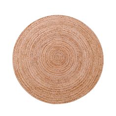 a round rug on a white background