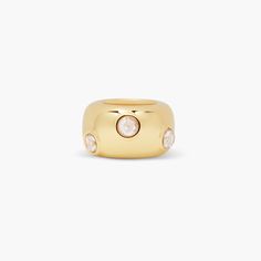 This unique Kate charm features your customizable birthstone, adding a personalized touch to your accessory collection. It will add a sparkle of fun to any outfit. Available in 14k gold plated brass 10mm x 6mm charm 2mm Cubic Zirconia Protected with an anti-tarnish barrier NOTE - Birthstone color may slightly vary per the color chart. SKU: CHM0037 Gold Huggie Birthstone Jewelry, Personalized Gold Jewelry With Round Stone, Gold Jewelry With Polished Round Stone, Gold Jewelry With Polished Finish And Round Stone, Modern Gold Jewelry With Round Stone, Gold Charm Bracelet With Birthstone For Birthday, Gold Gemstone Charms For Everyday Wear, Gold Gemstone Charms For Everyday, Gold Charm Necklace For Everyday - May Birthstone