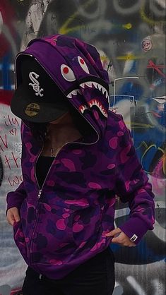 Shark Clothes, Bape Jacket, Bape Outfits, Look Kylie Jenner, Shark Mouth, Tomboy Style Outfits, كريستيانو رونالدو