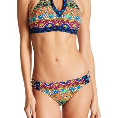 Nanette Lepore Carnaval High Top M & Bikini Bottom L Set This Is A Set. Brand New With Tags Attached. 94% Nylon, 6% Spandex. Contrast: 73% Micropolyester, 27% Spandex. Lining: 90% Nylon, 10% Spandex. Hand Wash Cold And Line Dry. Imported. Multicolor T-back Swimwear For Sunbathing, Multicolor Tankini For Pool, Multicolor T-back Swimwear For Beach Party, Multicolor Halter Neck Tankini For Sunbathing, Multicolor T-back Swimwear For Beach, Multicolor T-back Swimwear, Multicolor Halter Neck Tankini For Swimming, Blue Swimwear With Vibrant Print, Stretch Swimwear With Vibrant Print For The Beach