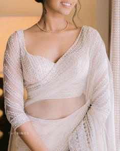 Wedding Sri Lanka, White Blouse Designs, Saree Bride, Saree Jacket Designs, Blouses Designs, Kerala Saree