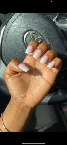 Pink And White Ombré Nails, White Ombré Nails, Olaf Nails, Ombré Nails, Pink And, Ombre Nails, Olaf, Pink And White, Nails