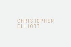 an orange and white photo with the words,'christopher ellott'on it