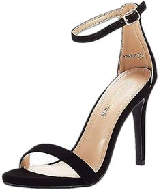 Fitted Platform Open Toe Sandals, Fitted Open Toe Heels With Buckle Closure, Fitted Open Toe Sandals With 4-inch Heel, Fitted Sandals With Reinforced Open Heel, Fitted High Heel Sandals With Reinforced Heel, Fitted Synthetic Heels With Single Toe Strap, Stiletto Sandals, Stiletto Heels, Open Toe