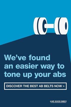 an advertisement with the words we've found an easier way to tone up your abss