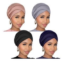 PRICES MAY VARY. Material: The ring scarf is made of 95% cotton + 5% ammonia, which is not easy to pill, easy and comfortable to wear, soft, breathable and elastic, and can easily wrap various hairstyles. Design: The fashionable headband has multiple ways of use.can be used as a full-wrap headscarf, a scarf, or a face mask.can protect your hairstyle, keep you warm in winter, and protect you from wind, sun and sand. It is a versatile fashion essential! Packaging: You will receive 4 packages of ex Cheap Summer Headwrap, One Size, Cheap One Size Fits Most Women's Headwrap, Cheap Cotton Headwrap Headband, Cheap Casual Headwrap In Headband Style, Cheap Casual Black Headwrap, Casual Cheap Black Headwrap, Cheap Trendy Headwrap One Size Fits Most, Adjustable Trendy Headwrap At Affordable Price, Cheap Spring Headwrap For Women