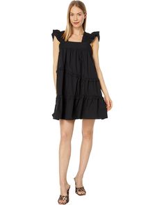 en saison Byblos Midi Dress | Zappos.com Chic Tiered Dress For Date Night, Date Night Square Neck Midi Dress With Ruffles, Daywear Mini Dress With Ruffles And Square Neck, Midi-length Tiered Dress With Ruffled Skirt For Brunch, Knee-length Ruffle Dress For Brunch, Square Neck Mini Dress With Ruffle Hem For Daywear, Square Neck Ruffle Hem Dress For Date Night, Square Neck Dress With Ruffle Hem For Date Night, Chic Square Neck Midi Dress With Ruffle Hem