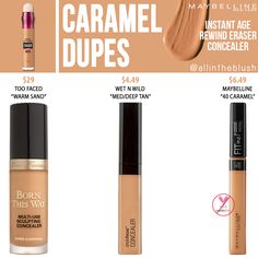 Maybelline Age Rewind, Maybelline Age Rewind Concealer, Age Rewind Concealer, Maybelline Concealer, Born This Way Concealer, Maybelline Fit Me Concealer, Foundation Swatches, Age Rewind, Makeup List