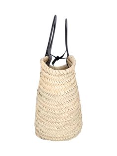 Hereu Caba beige raffia tote bag with black leather handles, inner strap closure, removable inner pouch. 100% raffia trims: 100% leatherComposition: 100 Af Fisherman Sandals, Mediterranean Design, Minimalist Shoes, Saint Laurent Shoes, Woman Colour, Luxury Boutique, Leather Handle, Valentino Garavani, Shoe Laces