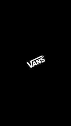 the vans logo is black and white in color