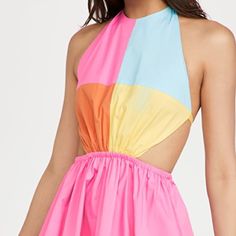 Staud Eliana Colorblock Dress, Only Worn Once, Looks Great On, Beautiful Colors Staud Dress, Colorblock Dress, Size 6 Dress, Color Blocking, Beautiful Colors, Looks Great, Colorful Dresses, Color Blue, Size 6