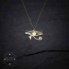 Gold Eye of Horus Necklace, Eye of Horus Necklace, #jewelry #necklace @EtsyMktgTool #horuspendant #evileyenecklace #evileyependant Engraved Ankh Necklace For Gift, Spiritual Ankh Jewelry For Gifts, Spiritual 14k Gold Charm Necklace For Gift, Engraved Ankh Jewelry For Gift, Brass Evil Eye Jewelry As A Gift, Gold Evil Eye Necklace As Gift, Evil Eye Brass Jewelry As A Gift, Brass Evil Eye Jewelry For Gifts, Spiritual Ankh Shaped Jewelry For Gifts