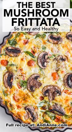 the best mushroom frittata so easy and healthy