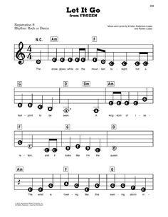 let it go sheet music for guitar