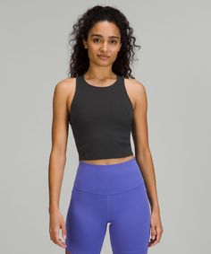 Focus on your strength  not your sweat. Powered by Everlux™ fabric  the Invigorate collection handles heat and sweat during workouts. Leggings Design, Top Light, Lululemon Women, Train Hard, Shelf Bra, Sleeveless Tank Top