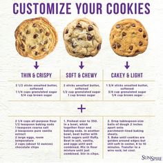 an info sheet describing how to choose the best cookie for your body and it's ingredients