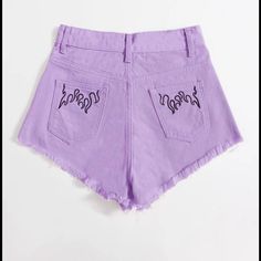 Purple With Flames Cheap Purple Bottoms With Built-in Shorts, Purple Streetwear Shorts For Spring, Purple Spring Streetwear Shorts, Purple Shorts For Spring Streetwear, Trendy Purple Cotton Bottoms, Summer Purple Cotton Jeans, Lavender Cotton Shorts For Spring, Spring Lavender Cotton Shorts, Trendy Purple Cotton Jean Shorts