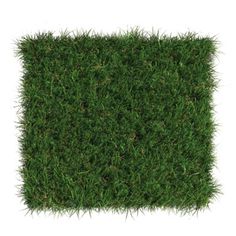 a square shaped grass mat on a white background