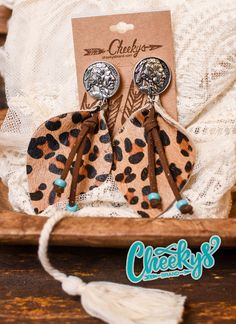 Leopard Warrior Leather Earrings Jewelry 18 Earrings 2022, Kids Belt, Western Store, Western Earrings, Bronze Earrings, Skirts With Boots, Cowgirl Western, Western Hats, Western Jewelry