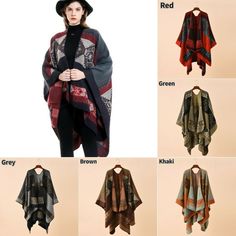 Lady Faux Cashmere Shawls Wraps Ponchos Oversized Cape Cardigan Hat Black Casual Please allow 2-4 cm discrepancy due to different measurement method. Due to monitor setting and photo shooting light,there may be slight color difference between the picture and the actual item. Thank you for your understanding. Main Color: red, khaki, blue, grey, wine red, brown Length: 160*135 cm/63*53 in Hat size: 56-58 cm/22-23 in Material: faux cashmere, acrylic fibres SKU: 245-A410 NN Brown Hat, Cashmere Shawl, Red Brown, Shawls And Wraps, Black Casual, Hat Sizes, Wine Red, Scarf Wrap, Duster Coat