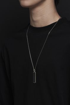 Reversible basic rectangular black onyx pendant Signature Mars Mark cross on the back side 'Mars Mark' embossed lettering on the side Signature "925" embossed logo on the back Top tier sterling silver 925 Made in South Korea *Important: Please note that the size numbers are specific to Mars Mark own brand measurements that is different than regular US sizes. Therefore, make sure that you measure your own ring or bracelet measurement first and make a decision based on the Mars Mark size chart. Everyday Black Engraved Necklaces, Everyday Black Engraved Necklace, Black Engraved Rectangular Jewelry, Black Rectangular Engraved Jewelry, Black Engraved Rectangular Pendant Necklaces, Black Engraved Rectangular Pendant Necklace, Black Engraved Rectangular Pendant Jewelry, Black Onyx Pendant, Onyx Pendant