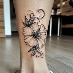 Versatile Hibiscus Flower Tattoo Tattoo Sketches Hibiscus Tattoo Design, Hibiscus Flower Tattoo, Fine Tattoos, Hibiscus Flower Tattoos, Hibiscus Tattoo, Hibiscus Flower, Magical World, Tattoo Tattoo, Forearm Tattoos