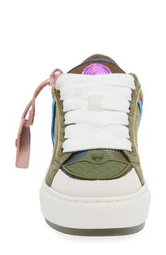 A leather tag boasting an eagle head accent elevates the signature style of this street-savvy sneaker set on a chunky platform cupsole. Lace-up style Cotton, leather and synthetic upper/cotton lining/synthetic sole Imported Designer Low-top Platform Sneakers, Eagle Head, Chunky Platform, Platform Sneaker, Kurt Geiger, Up Styles, Signature Style, Womens Sneakers, Nordstrom