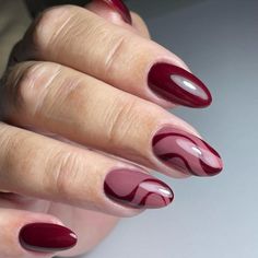 Plum Nails, Wine Nails, Cherry Nails, Burgundy Nails, Red Nail, Chic Nails, Short Acrylic Nails