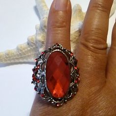 This Is A Lightweight Adjustable Ring From Jewelry Store Closing Sale New Without Tags. Smoke Free And Animal Free Home. Bundle Up 2 Or More Items For Better Discounts. No Trades. Reasonable Offers Accepted. Adjustable Red Crystal Promise Ring, Red Crystal Party Ring, Adjustable Red Metal Rings, Red Metal Ring Jewelry For Anniversary, Nickel-free Red Rings, Vintage Red Crystal Promise Ring, Red Vintage Crystal Promise Ring, Elegant Red Metal Rings, Nickel-free Red Ring Jewelry