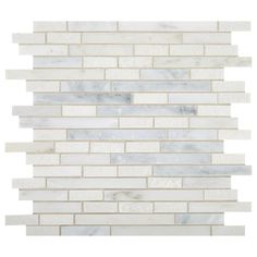 white and grey marble brick wall tiles