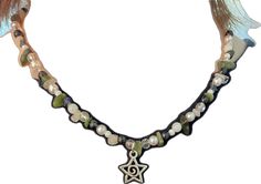 Grunge Forest, Cute Grunge, Crystal Stars, Necklace Beaded, Green Crystal, Beaded Necklaces, Green Crystals, Green Bead, How To Make Beads