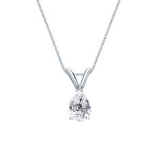 These elegant diamond solitaire pendant come set in 18k white gold metal with a v-end prong setting and pear-cut natural diamond with a total weight of 0.38 ct. These pendant is available with a matching 18-inch box chain that secures with a spring-ring clasp. Black Diamond Pendant, Black Diamond Studs, Diamond Solitaire Pendant, Halo Diamond Earrings, Solitaire Diamond Pendant, Colored Diamond Rings, Black Diamond Ring, Platinum Metal, Brown Diamond