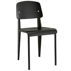 a black chair on a white background