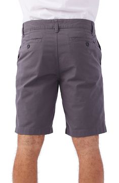 A flat front and classic Bermuda length make these stretchy, breathable cotton shorts a great choice for enjoying sunny days and casual nights. 98% cotton, 2% elastane Machine wash, dry flat Imported Cotton Shorts With Comfort Waistband, Stretch Cotton Bermuda Bottoms, Classic Cotton Bermuda Shorts, Fitted Cotton Shorts, Fitted Cotton Bermuda Shorts With Short Inseam, Fitted Bermuda Cotton Shorts, Fitted Cotton Bermuda Shorts, Cotton Bermuda Shorts, Cotton Bermuda Shorts With Short Inseam