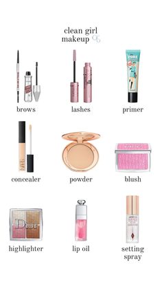 Clean Girl Makeup, Makeup Order, Lip Gloss Collection, Make Up Inspo, Fancy Makeup, Makeup Room, Clean Makeup