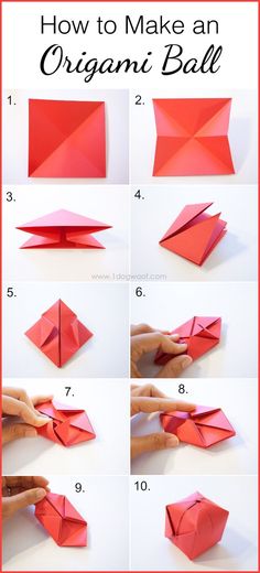 how to make an origami ball